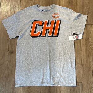 NFL Gray Tee with Orange and Black CHI Logo